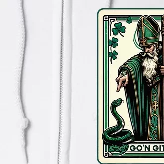 Tarot Card Funny St Patricks Day GoN Git St Patrick Full Zip Hoodie