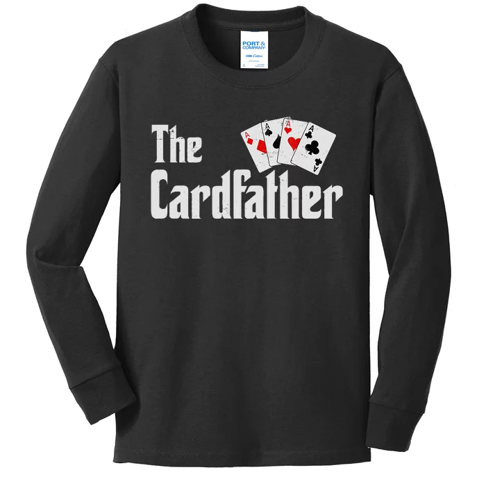 The Card Father Poker Game Cards Playing Dad FatherS Dad Kids Long Sleeve Shirt