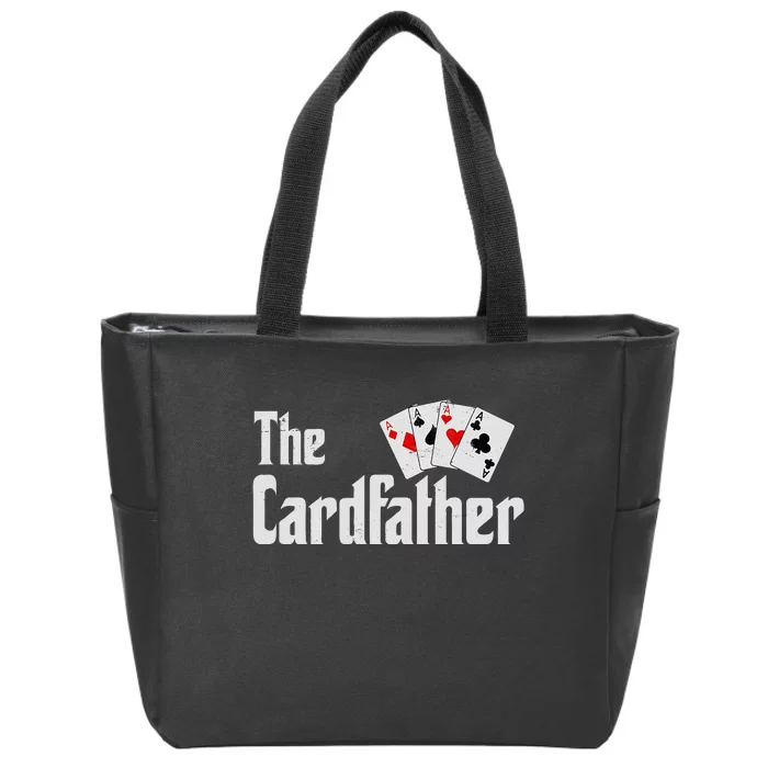 The Card Father Poker Game Cards Playing Dad FatherS Dad Zip Tote Bag