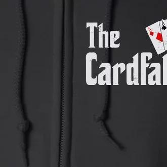 The Card Father Poker Game Cards Playing Dad FatherS Dad Full Zip Hoodie