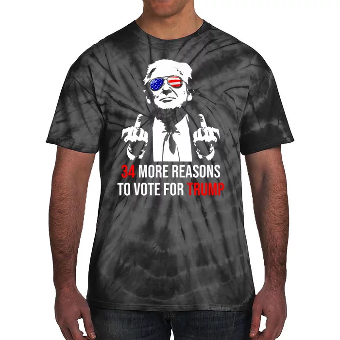 Trump Convicted Felon 34 More Reasons To Vote For Trump Tie-Dye T-Shirt