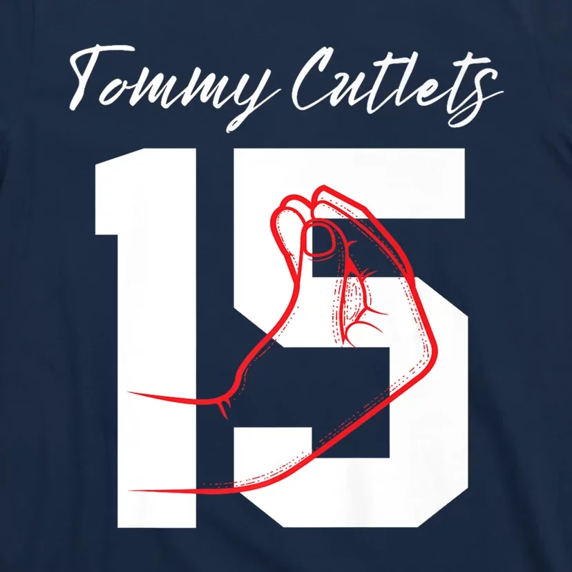 Tommy Cutlets Football Quarterback Ny Italian Hand Gesture Premium T-Shirt