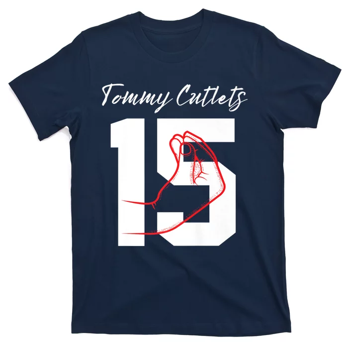 Tommy Cutlets Football Quarterback Ny Italian Hand Gesture Premium T-Shirt