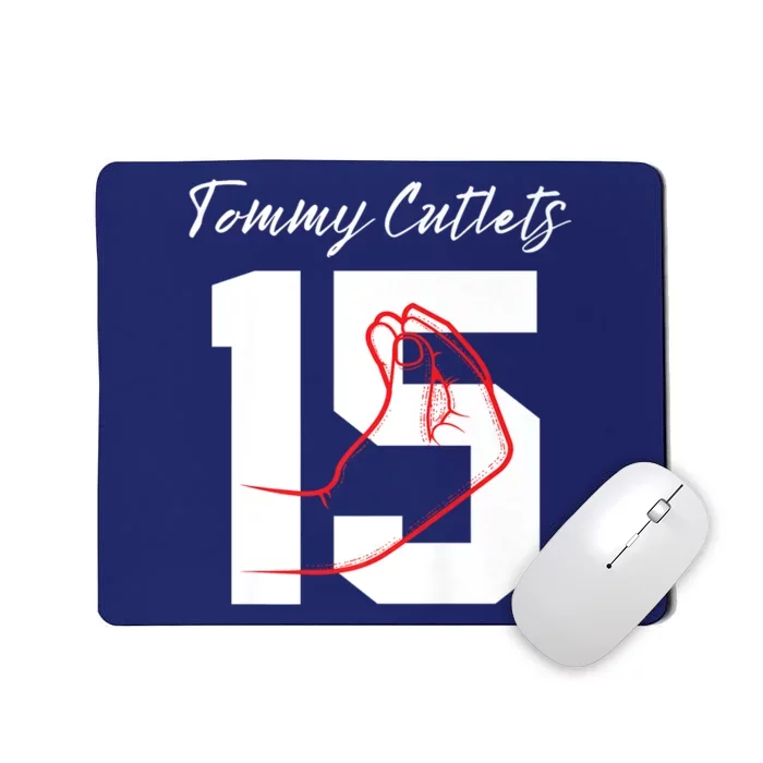 Tommy Cutlets Football Quarterback Ny Italian Hand Gesture Premium Mousepad