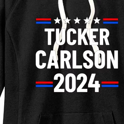 Tucker Carlson For President 2024 Women's Fleece Hoodie