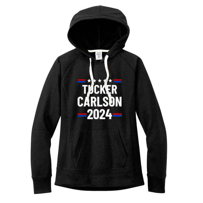 Tucker Carlson For President 2024 Women's Fleece Hoodie