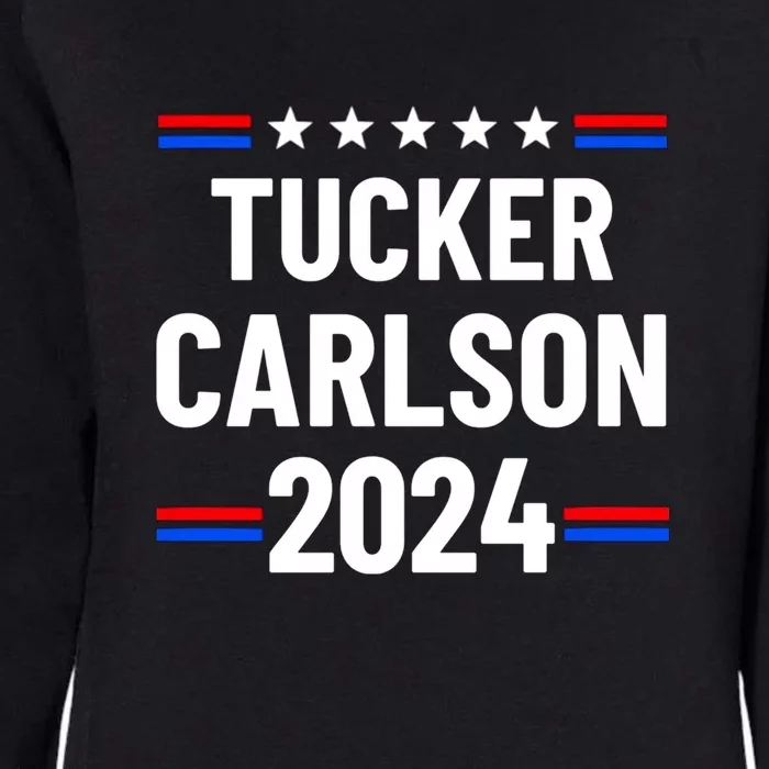 Tucker Carlson For President 2024 Womens California Wash Sweatshirt