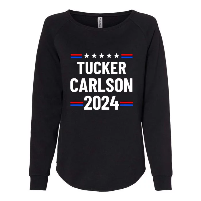 Tucker Carlson For President 2024 Womens California Wash Sweatshirt