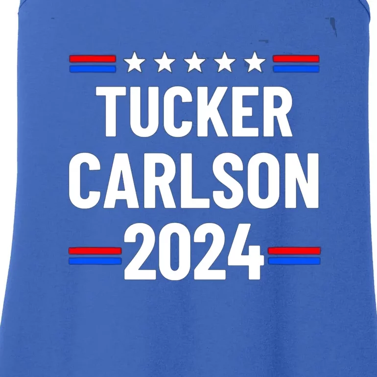 Tucker Carlson For President 2024 Ladies Essential Tank