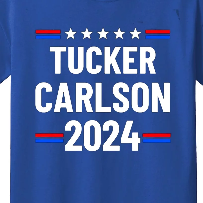 Tucker Carlson For President 2024 Kids T-Shirt