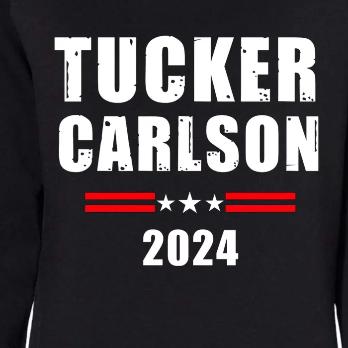 Tucker Carlson For President 2024 Womens California Wash Sweatshirt