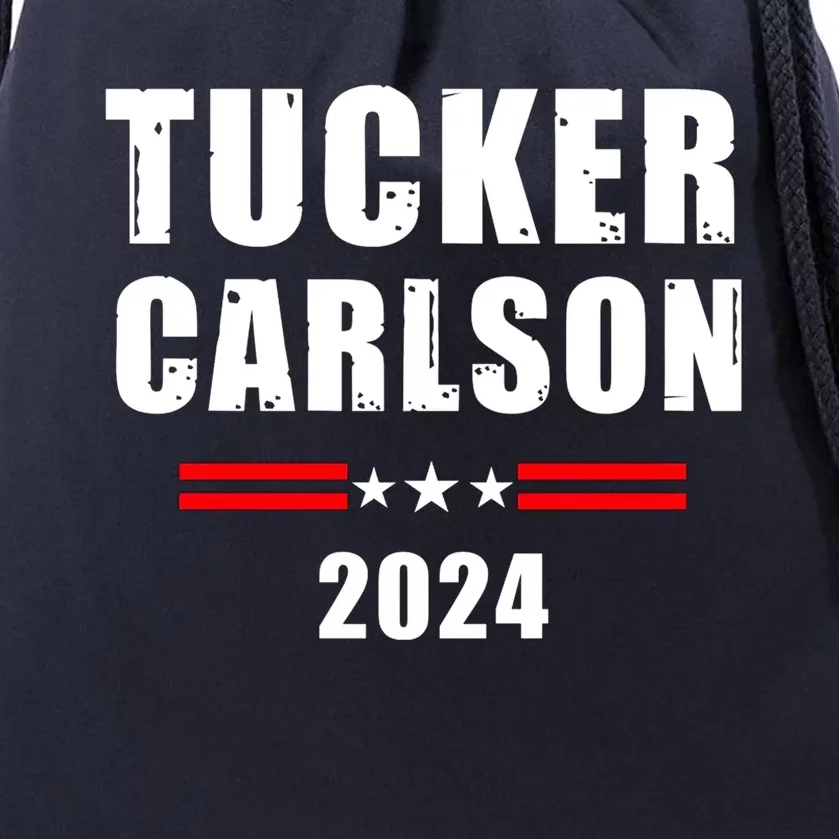 Tucker Carlson For President 2024 Drawstring Bag