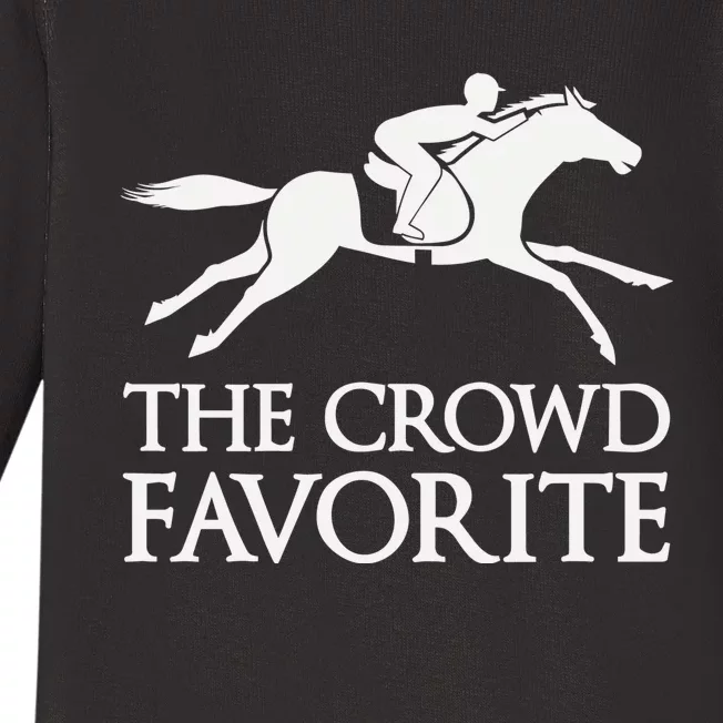 The Crowd Favorite Horse Racing Kentucky Baby Long Sleeve Bodysuit