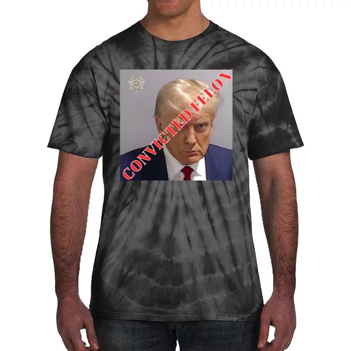 Trump Convicted Felon Tie-Dye T-Shirt