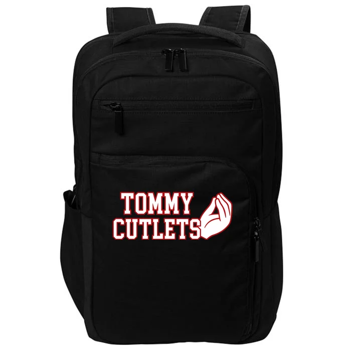 Tommy Cutlets Football Quarterback Ny Italian Hand Gesture Impact Tech Backpack