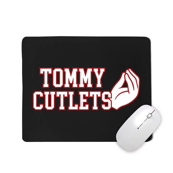 Tommy Cutlets Football Quarterback Ny Italian Hand Gesture Mousepad