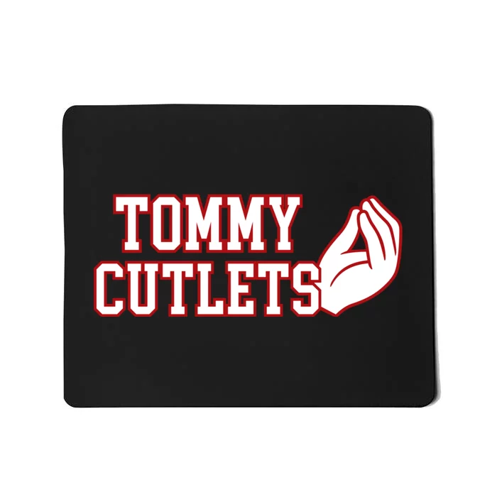 Tommy Cutlets Football Quarterback Ny Italian Hand Gesture Mousepad