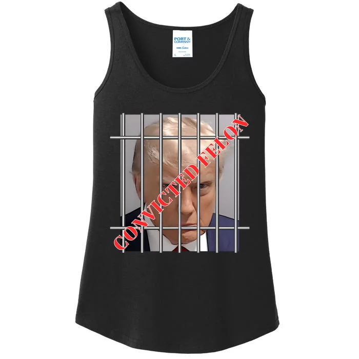 Trump Convicted Felon Ladies Essential Tank