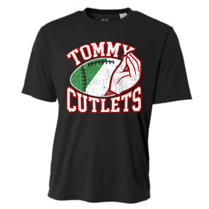 Tommy Cutlets Football Quarterback Ny Italian Hand Gesture Cooling Performance Crew T-Shirt