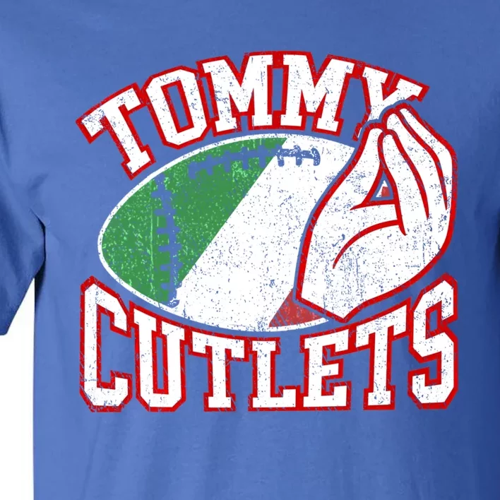 Tommy Cutlets Football Quarterback Ny Italian Hand Gesture Tall T-Shirt