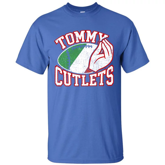 Tommy Cutlets Football Quarterback Ny Italian Hand Gesture Tall T-Shirt