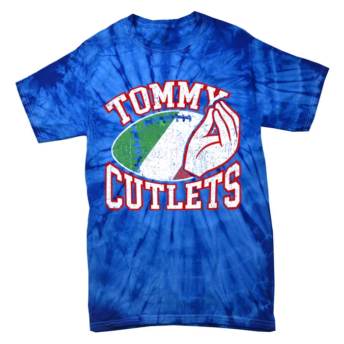 Tommy Cutlets Football Quarterback Ny Italian Hand Gesture Tie-Dye T-Shirt