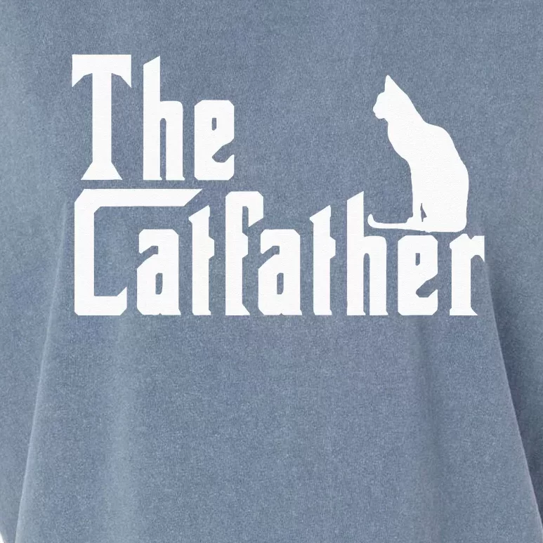 The Catfather Funny Cat Dad Father Lover Garment-Dyed Women's Muscle Tee