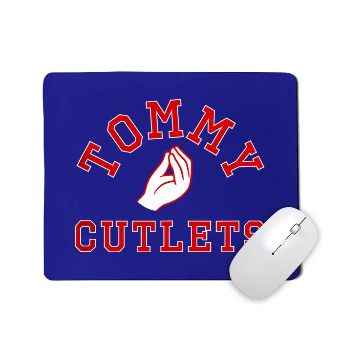 Tommy Cutlets Football Quarterback Ny Italian Hand Gesture Mousepad