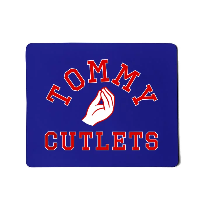 Tommy Cutlets Football Quarterback Ny Italian Hand Gesture Mousepad