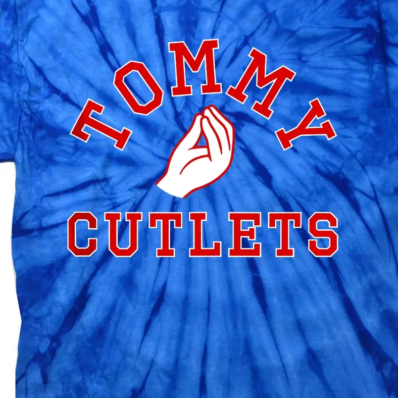 Tommy Cutlets Football Quarterback Ny Italian Hand Gesture Tie-Dye T-Shirt