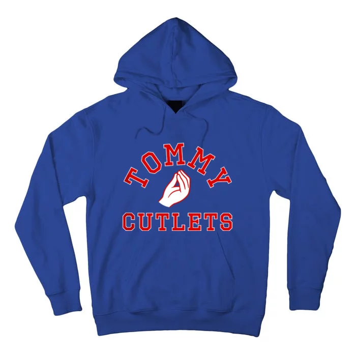 Tommy Cutlets Football Quarterback Ny Italian Hand Gesture Tall Hoodie