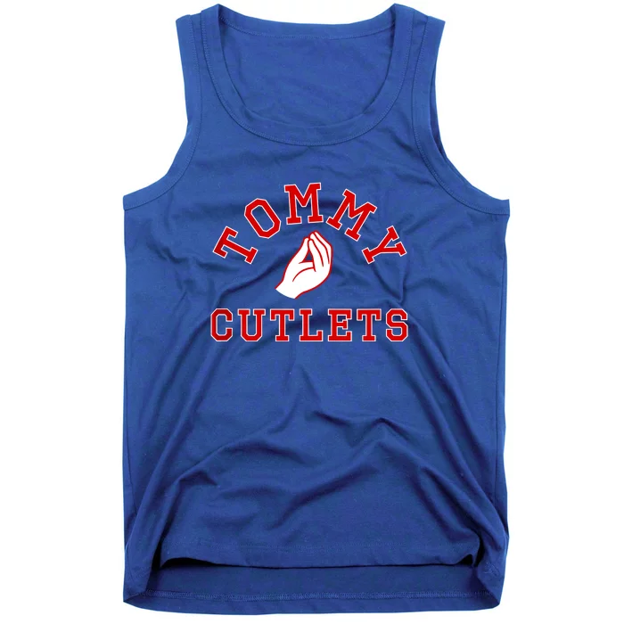 Tommy Cutlets Football Quarterback Ny Italian Hand Gesture Tank Top