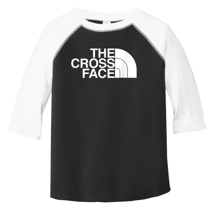 The Cross Face Wrestling Funny Gift Toddler Fine Jersey T-Shirt