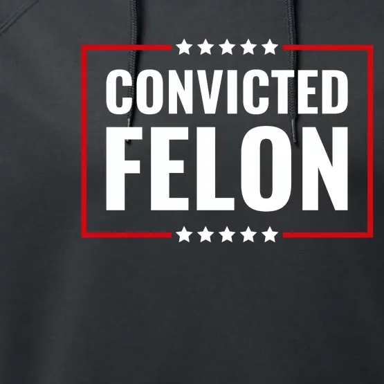 Trump Convicted Felon Performance Fleece Hoodie