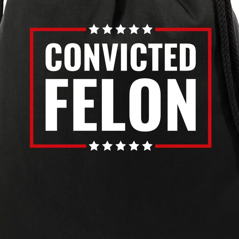 Trump Convicted Felon Drawstring Bag