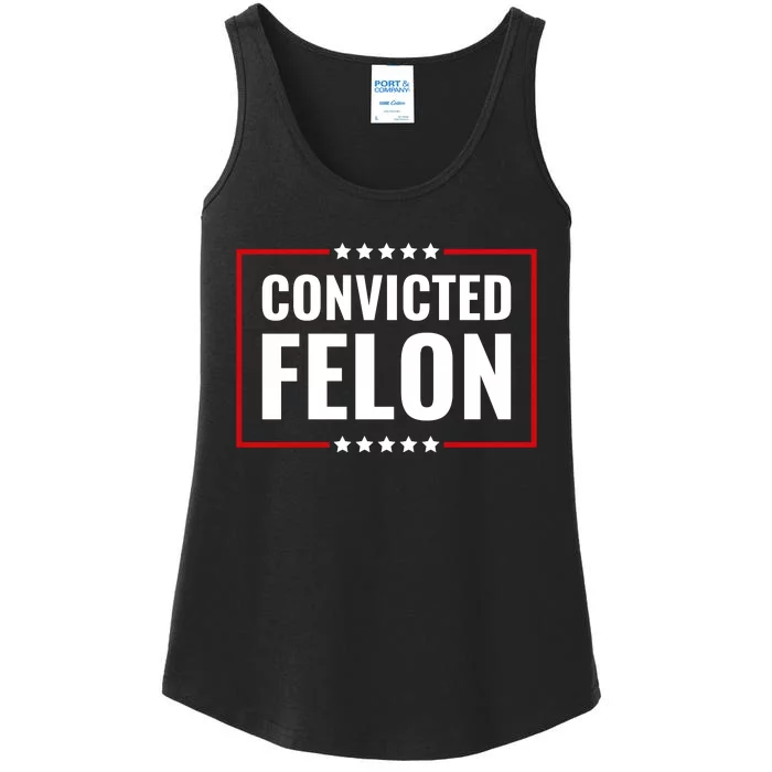 Trump Convicted Felon Ladies Essential Tank