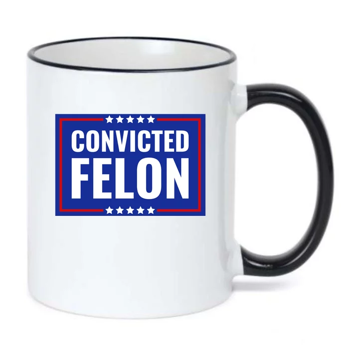 Trump Convicted Felon Black Color Changing Mug