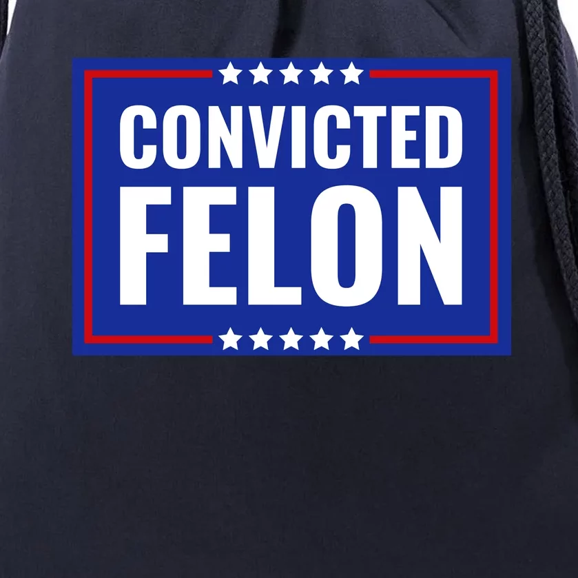 Trump Convicted Felon Drawstring Bag