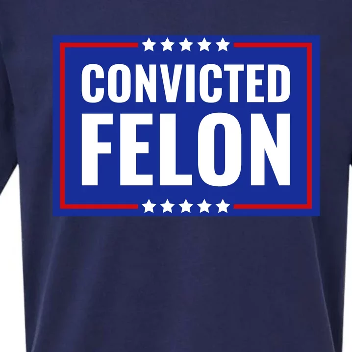 Trump Convicted Felon Sueded Cloud Jersey T-Shirt