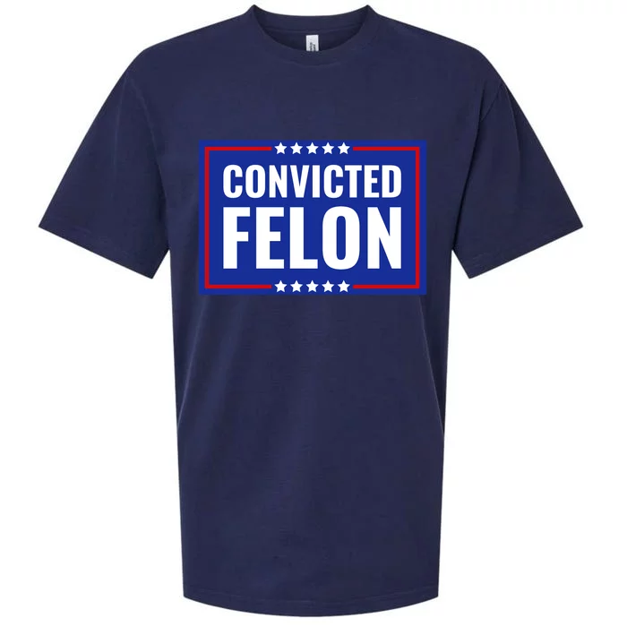 Trump Convicted Felon Sueded Cloud Jersey T-Shirt