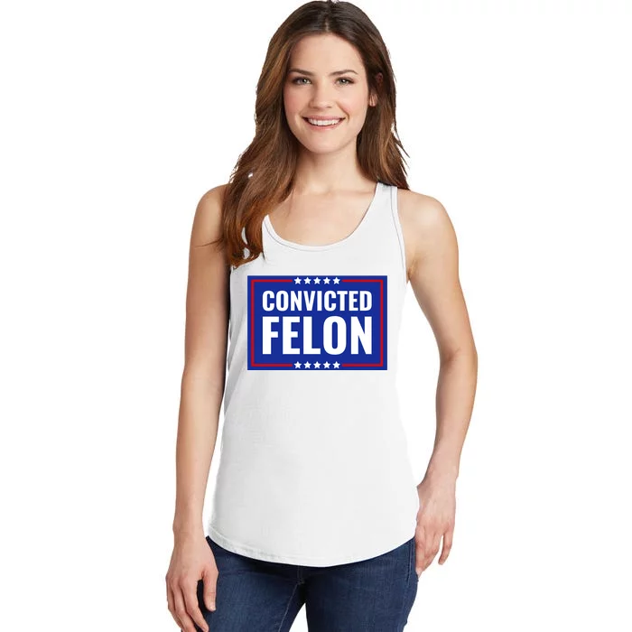 Trump Convicted Felon Ladies Essential Tank