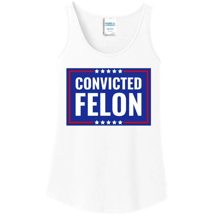 Trump Convicted Felon Ladies Essential Tank