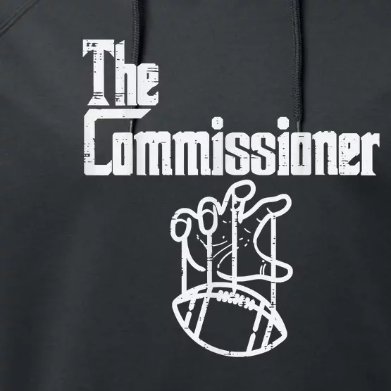 The Commissioner Fantasy Football Commish FFL Performance Fleece Hoodie