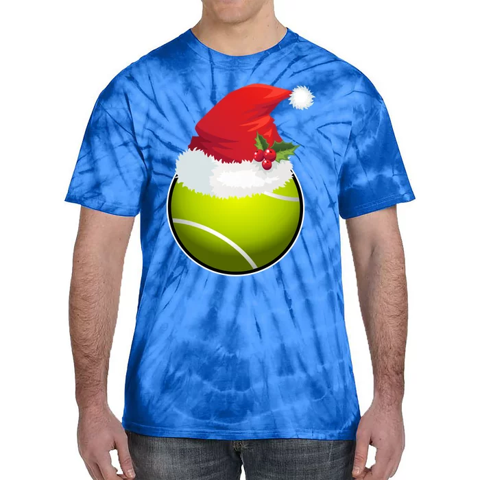 Tennis Christmas Funny Tennis Xmas Gift Tie-Dye T-Shirt