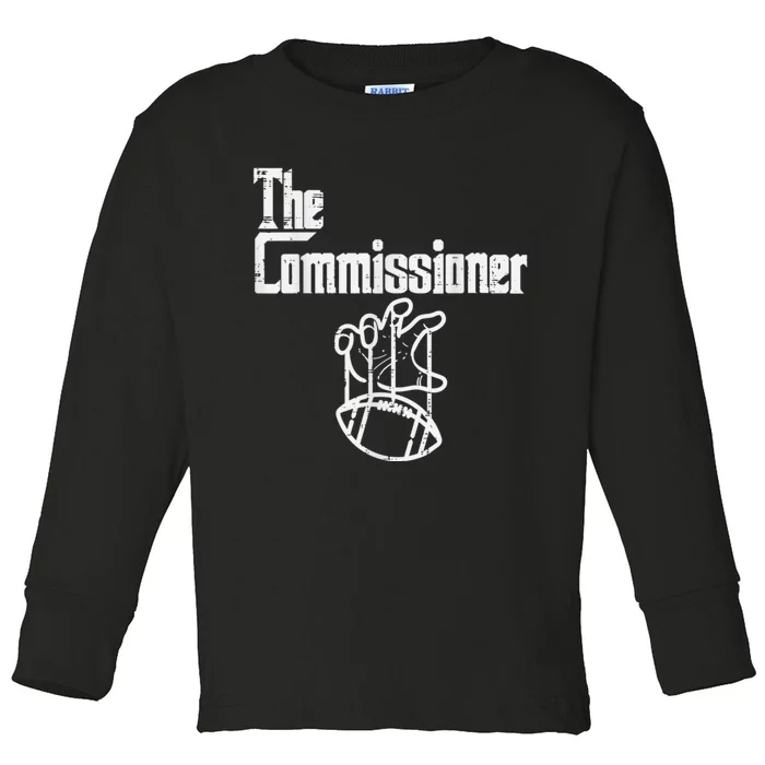 The Commissioner Fantasy Football Toddler Long Sleeve Shirt