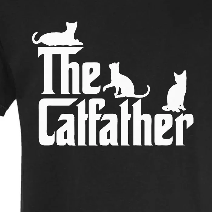 The CatFather Funny Cat Dad Cat Lover Gifts Garment-Dyed Heavyweight T-Shirt