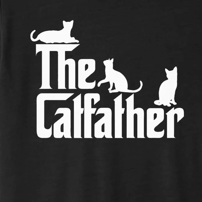 The CatFather Funny Cat Dad Cat Lover Gifts ChromaSoft Performance T-Shirt