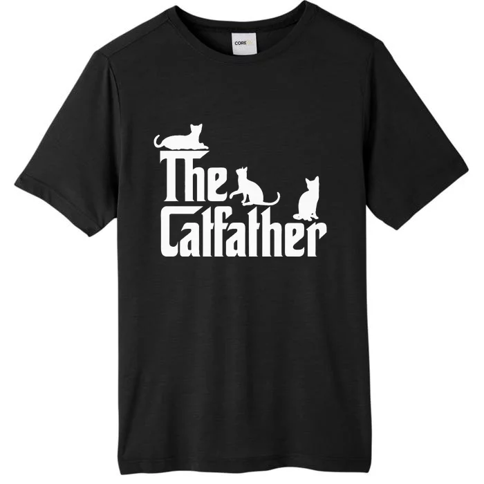 The CatFather Funny Cat Dad Cat Lover Gifts ChromaSoft Performance T-Shirt