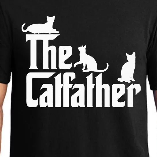 The CatFather Funny Cat Dad Cat Lover Gifts Pajama Set