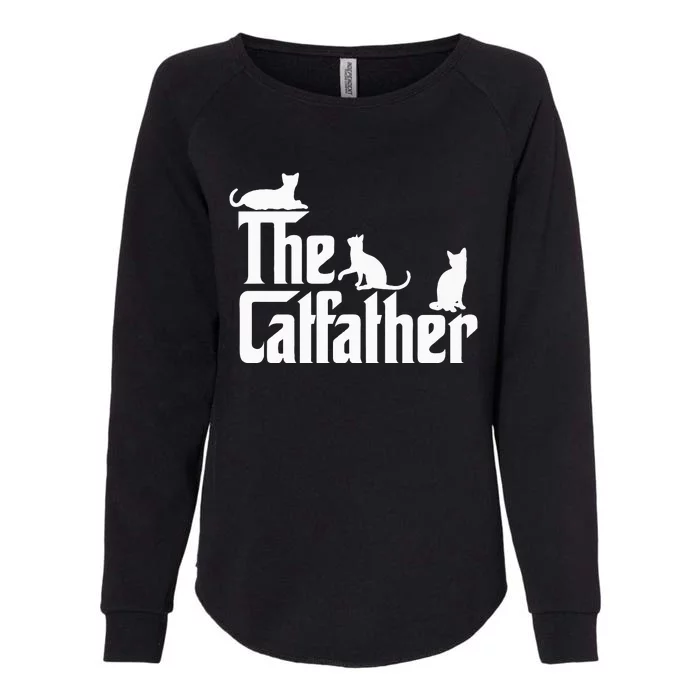 The CatFather Funny Cat Dad Cat Lover Gifts Womens California Wash Sweatshirt